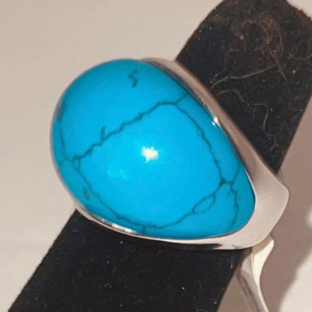PARK LANE JEWELRY Vibrant genuine turquoise gemstone jewelry!  SZ. 7.. NWT